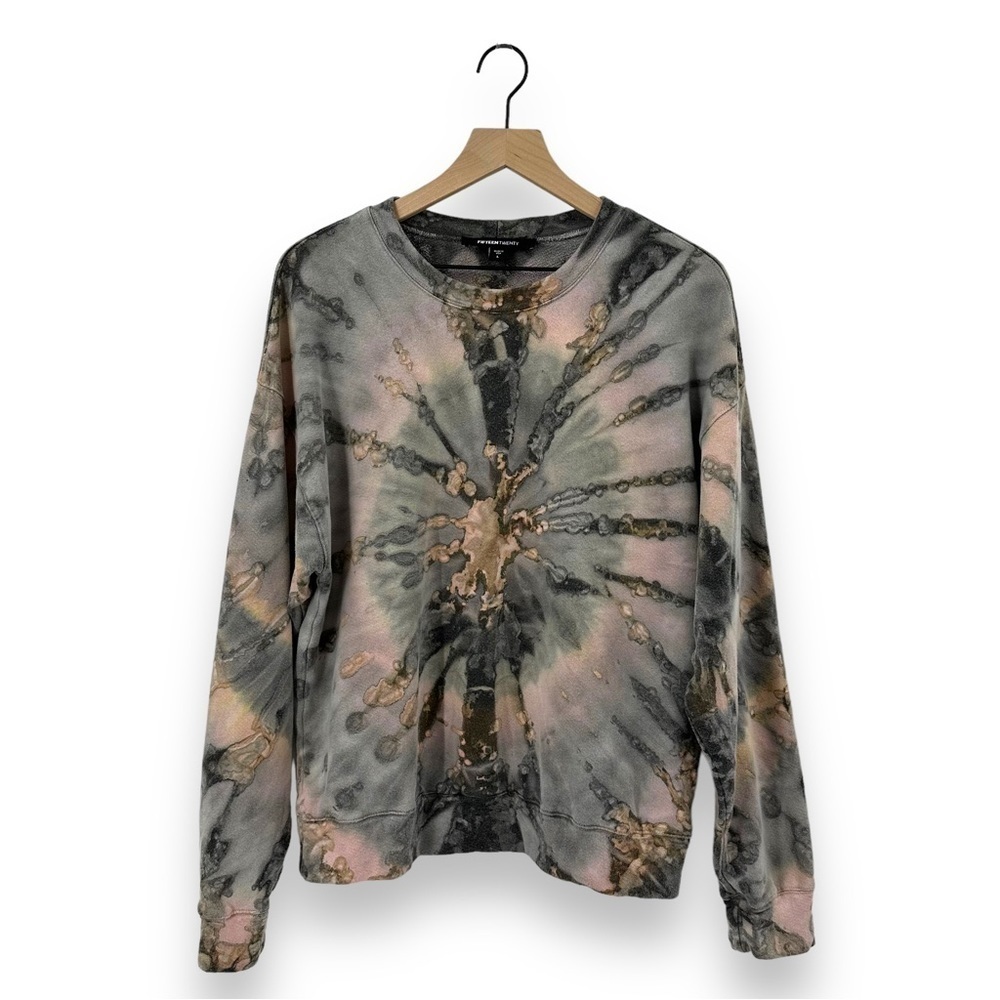 Fifteen Twenty Tie Dye 100% Organic Cotton Crew Neck Sweatshirt Size Large